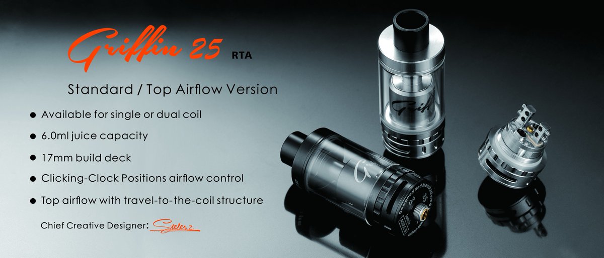 Geekvape first GIVEAWAY, win Griffin 25 RTA, forum.geekvape.com/discussion/17/…