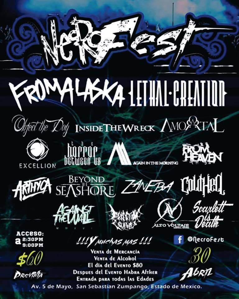 Excellion (@excellionband) on Twitter photo ¡Nos vemos este sábado en Zumpango con estas bandotas! <a href="/FromAlaskaband/">From Alaska</a> <a href="/LethalCreation1/">Lethal Creation</a> <a href="/Amortalband/">Amortal</a> y muchas más ¡Nos vemos este sábado en Zumpango con estas bandotas! <a href="/FromAlaskaband/">From Alaska</a> <a href="/LethalCreation1/">Lethal Creation</a> <a href="/Amortalband/">Amortal</a> y muchas más