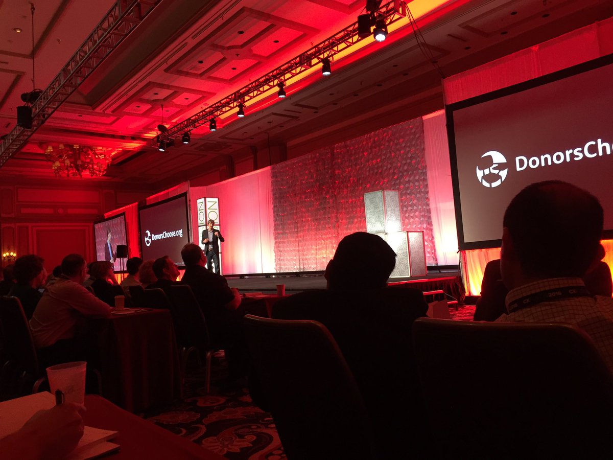 "Invite your customers to be your coworkers" #CXFusion <a href="/DonorsChoose/">DonorsChoose</a>