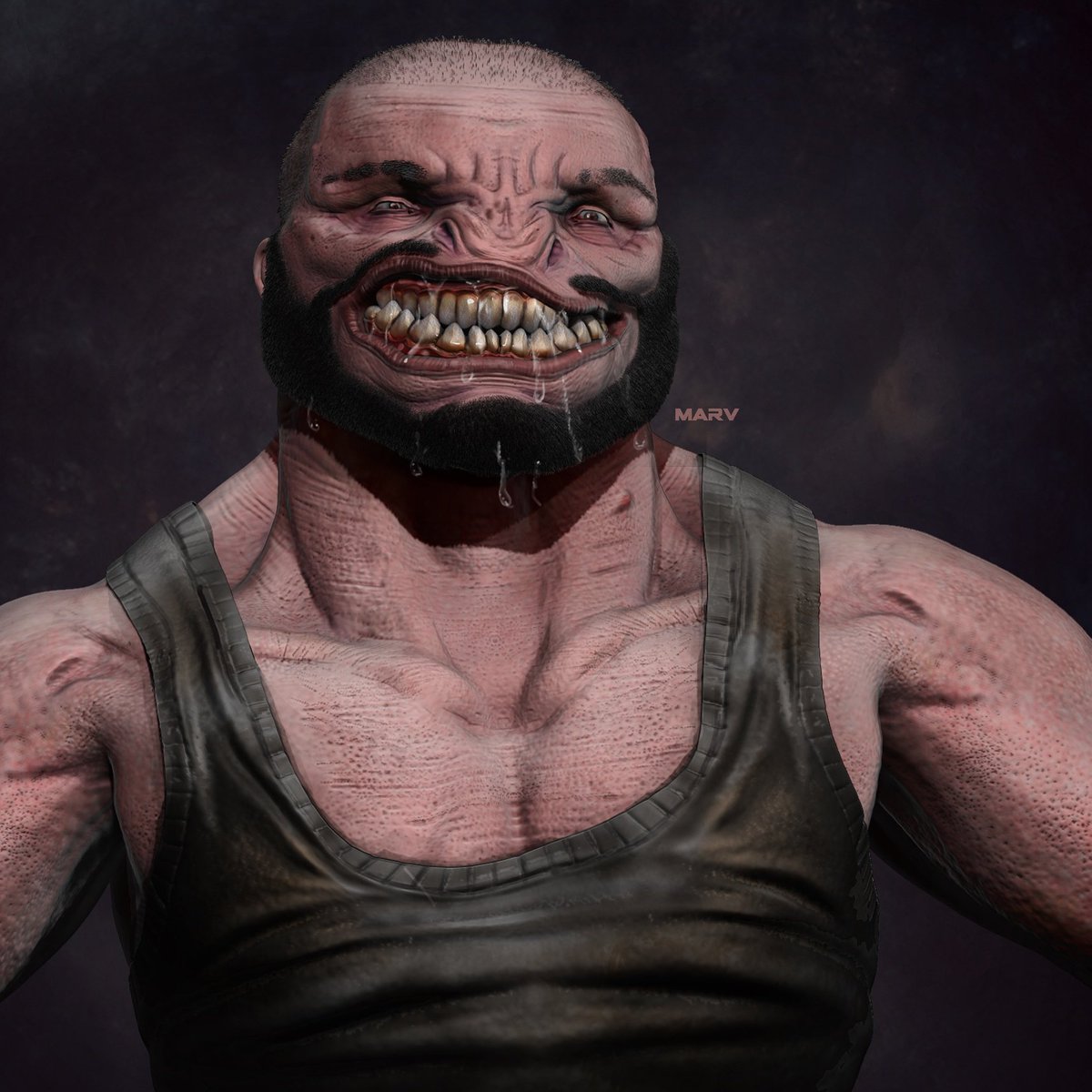 A new concept bust. Was alot of fun to work on this one.