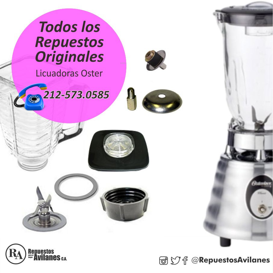 Repuestos Avilanes on X Todo los repuestos Originales para tu licuadora Oster los tenemos Instagram RepuestosAvilanes https t dtYffVjmPW X
