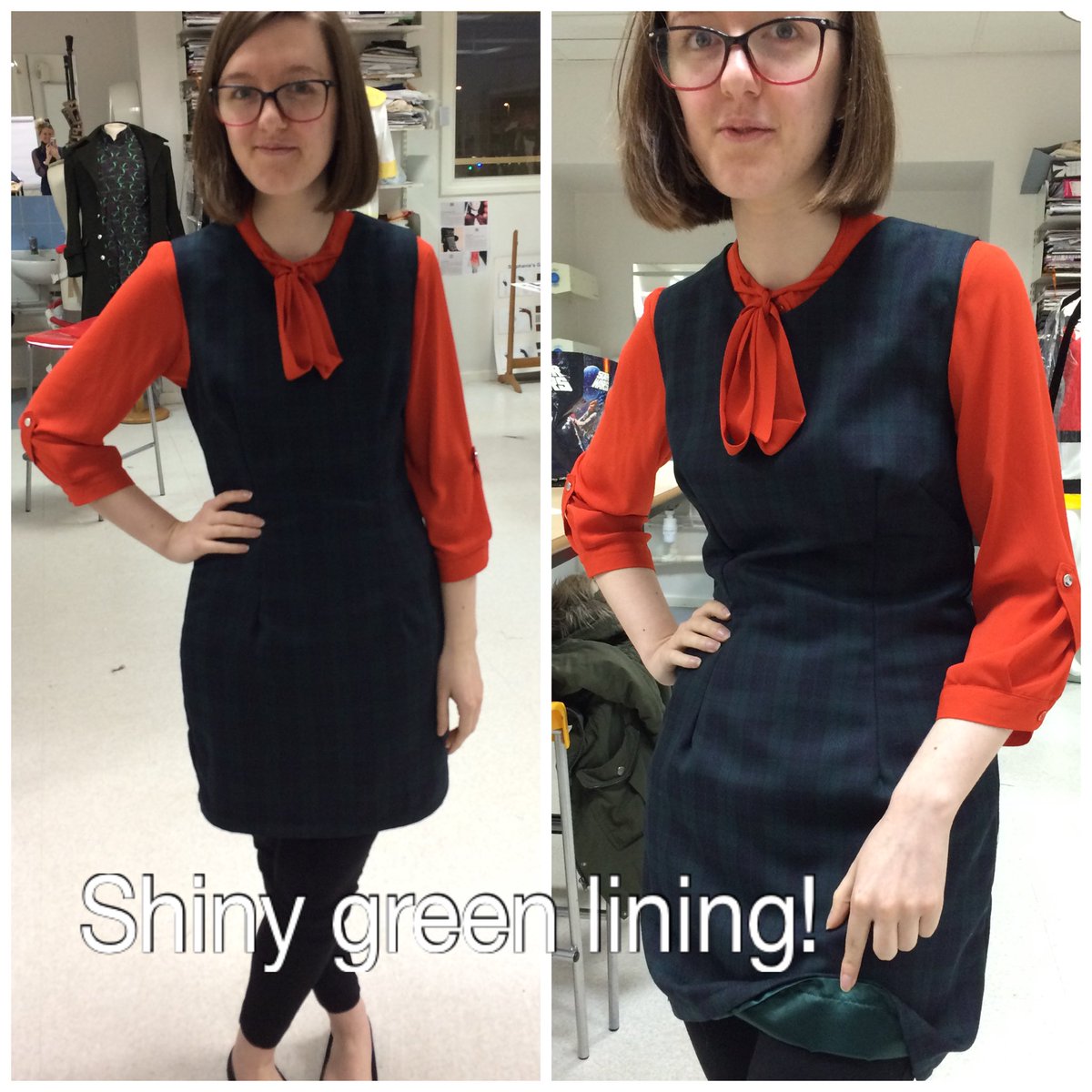 MYVOSUK's tweet photo. Lauren completed her dress last week @GloscolACL @Gloscol #sewing #skillsforthefuture https://t.co/GwWtl2iECI