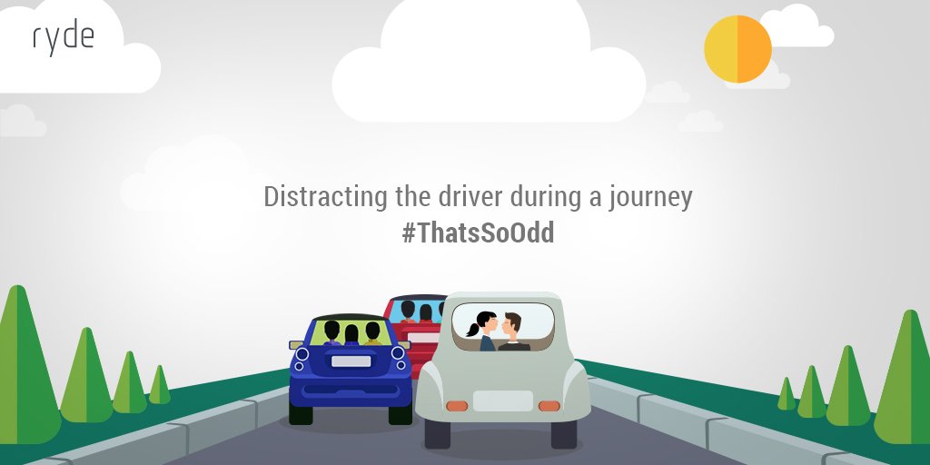 Let the driver concentrate on what he does best - Driving :)
#ThatsSoOdd