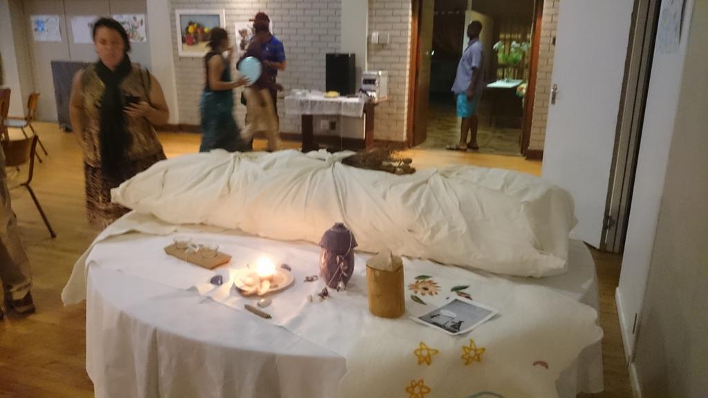 LifeRitual's tweet image. @LifeRitual loved chatting to Rondebosch United Church last week. Showcased our hemp shroud &amp;amp; life blanket.