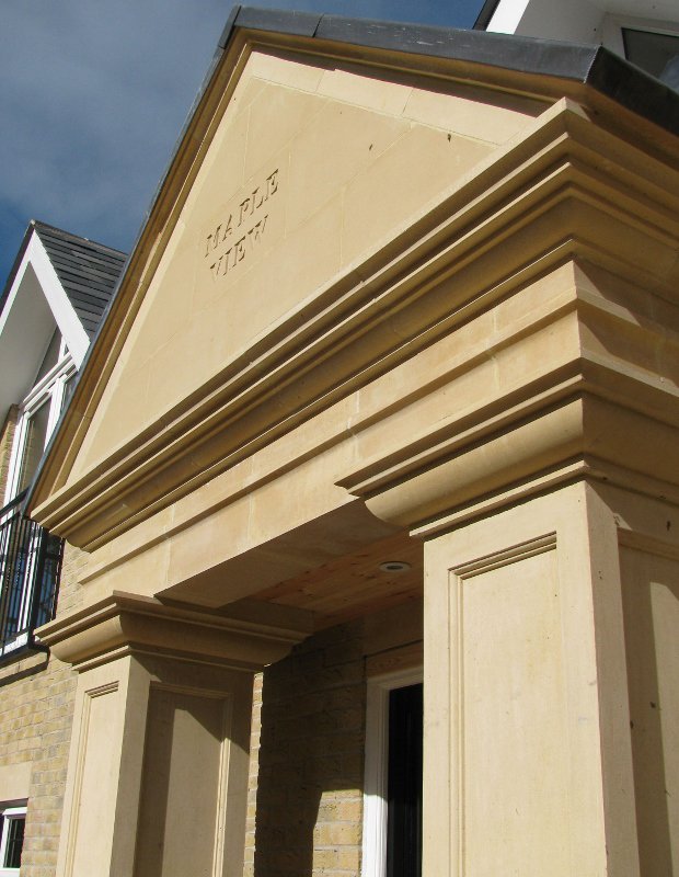 KeyStonework's tweet image. Bath Wet-Cast pedimented Portico for a private house in Surrey