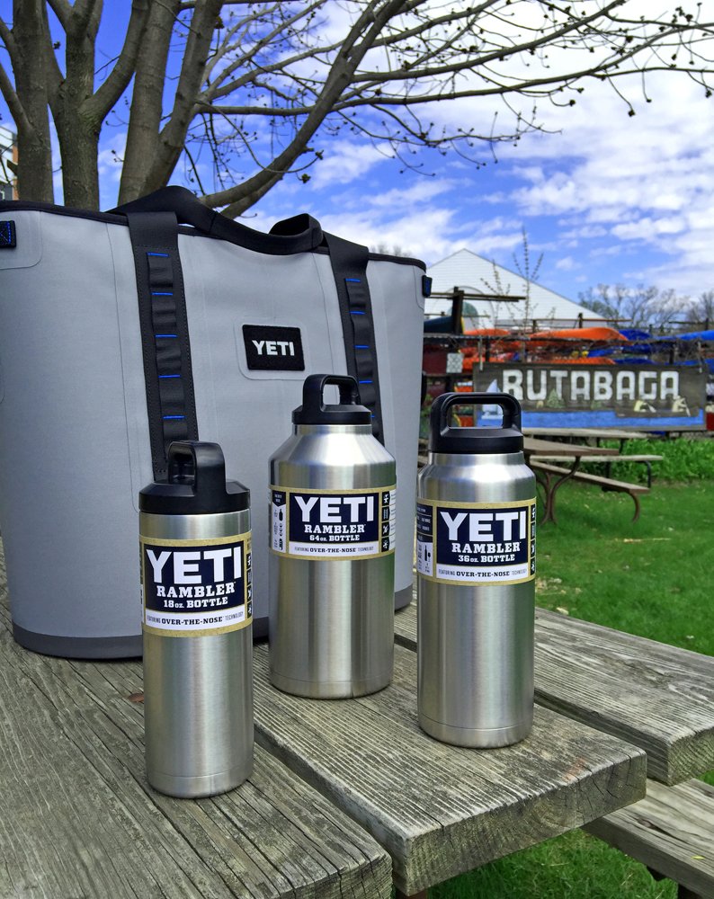 Just arrived at Rutabaga Paddlesports, #Yeti Hopper 40s &amp; Rambler Bottles in 18, 36 &amp; 64 oz sizes! #builtforthewild