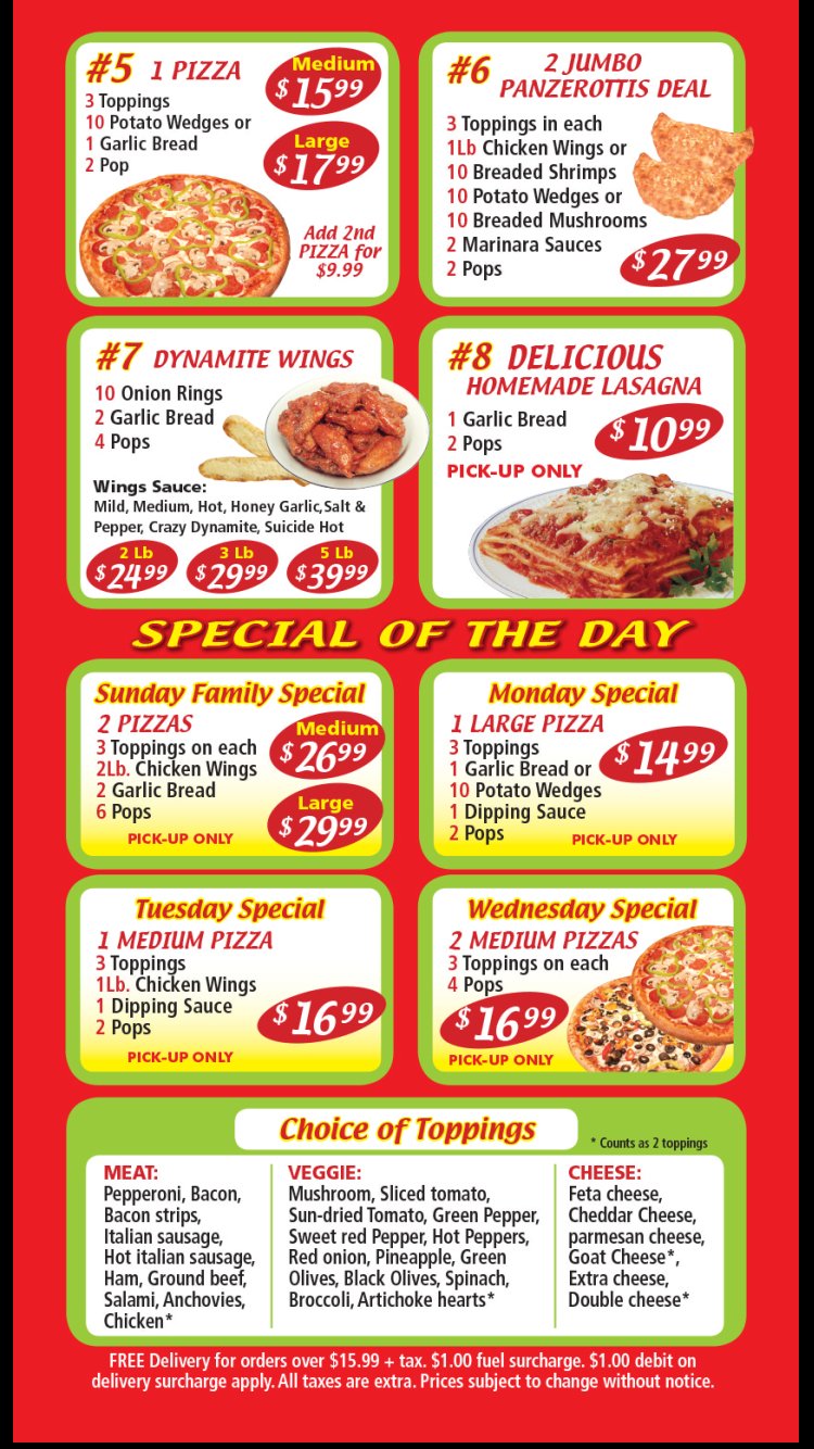 Dynamite pizza clearance