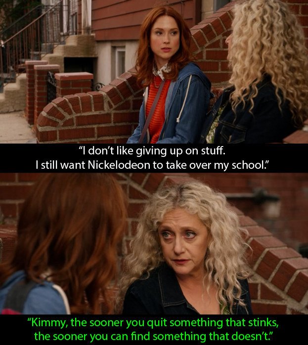 BuzzFeed's tweet photo. 11 sound pieces of advice from the second season of “Kimmy Schmidt” https://t.co/yyJqOcCmuJ https://t.co/OUb8hk1hLr