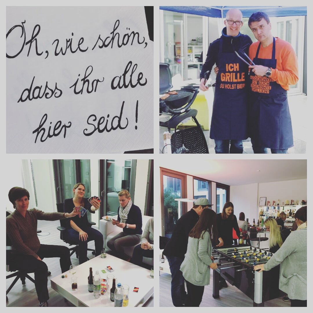 EdelmanGER's tweet image. Welcome Party: Die Chefs haben Burger gegrillt und Bier gezapft, der Rest hatte Spaß :) #Edelmanergo #EdelCulture