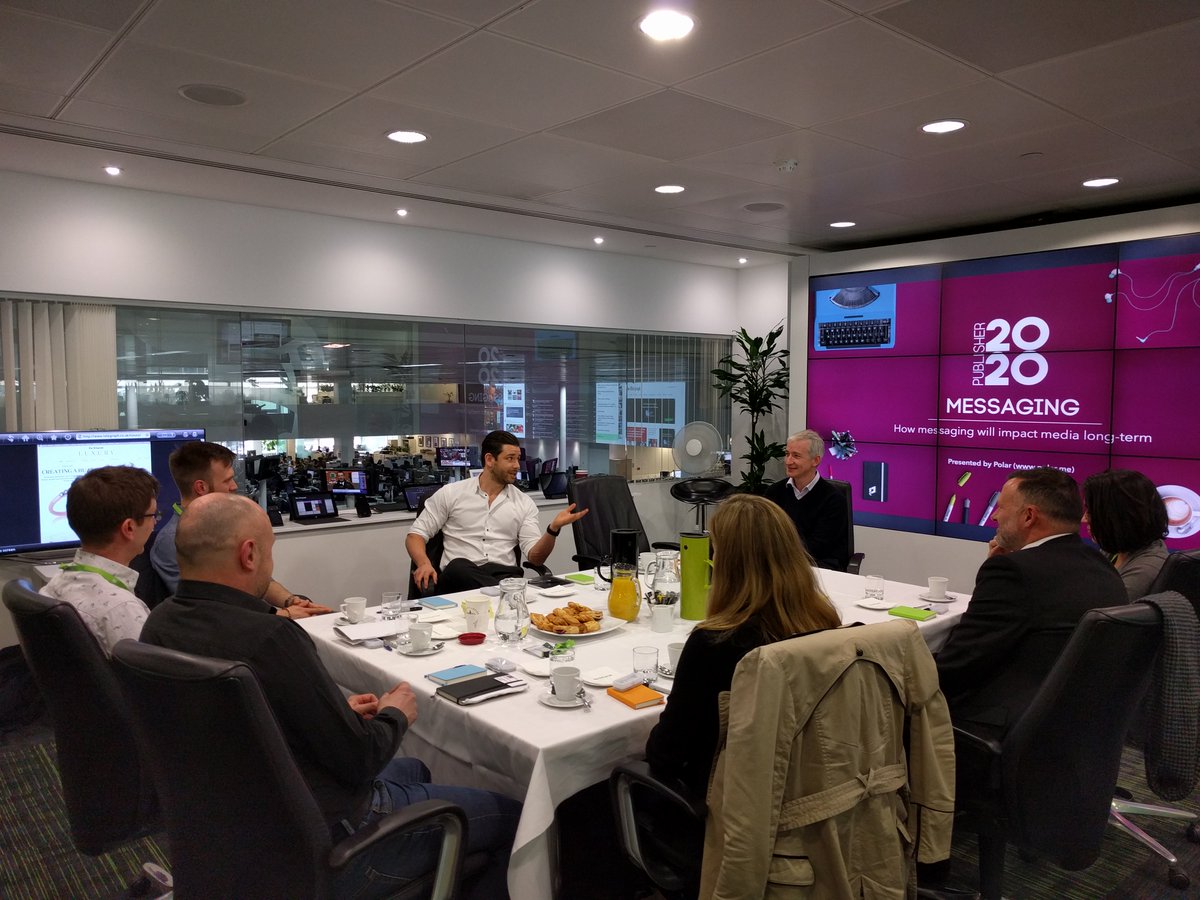 Publisher2020's tweet photo. Great Publisher2020 sessions today on the future of messaging. BIG thanks to @Telegraph for hosting. https://t.co/RkwkdInPz5