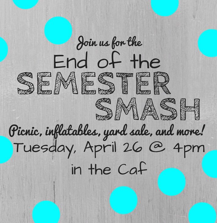UC_CAB's tweet image. Due to the weather, the food and yard sale will be in the cafe. Inflatables will be on the lawn weather permitting