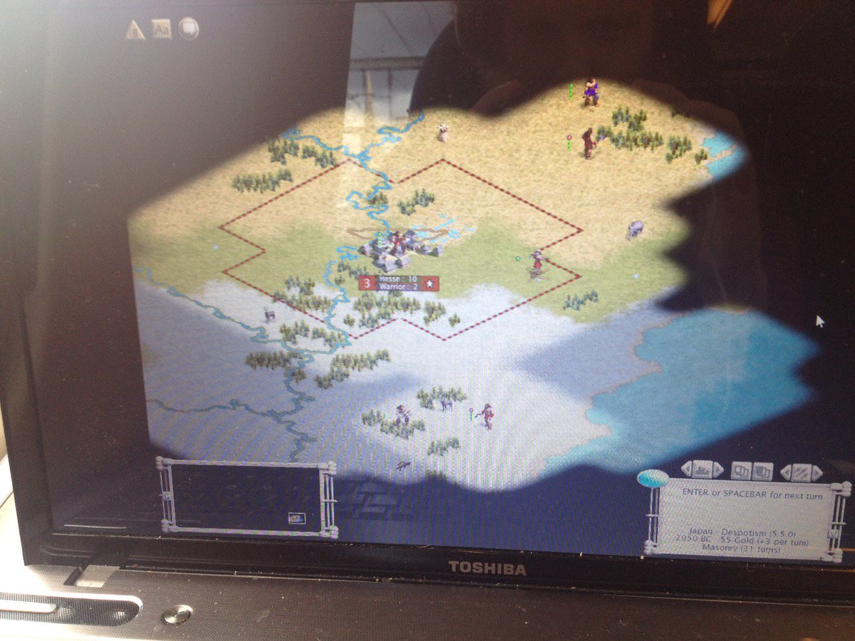 Geek_Apocalypse's tweet image. Look what I am playing to pass the time on the train to Bramley :) #classiccivilation #pcclassics