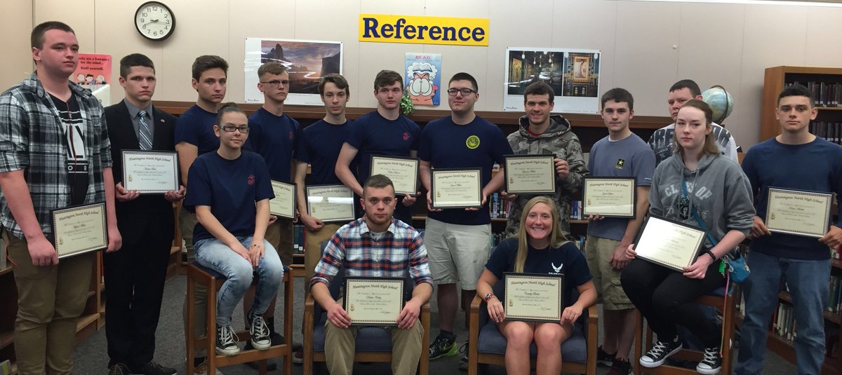HNHSVikings's tweet photo. 16 HNHS students have enlisted to join the armed services.  Thank you for choosing to serve our country! https://t.co/4kRH5c9Xq5