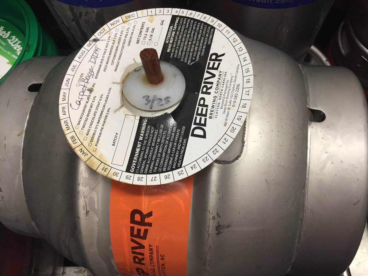 We've got a little something special for our <a href="/DeepRiverBrew/">Deep River Brewing</a> takeover this evening! See you at 5, y'all! #Cask