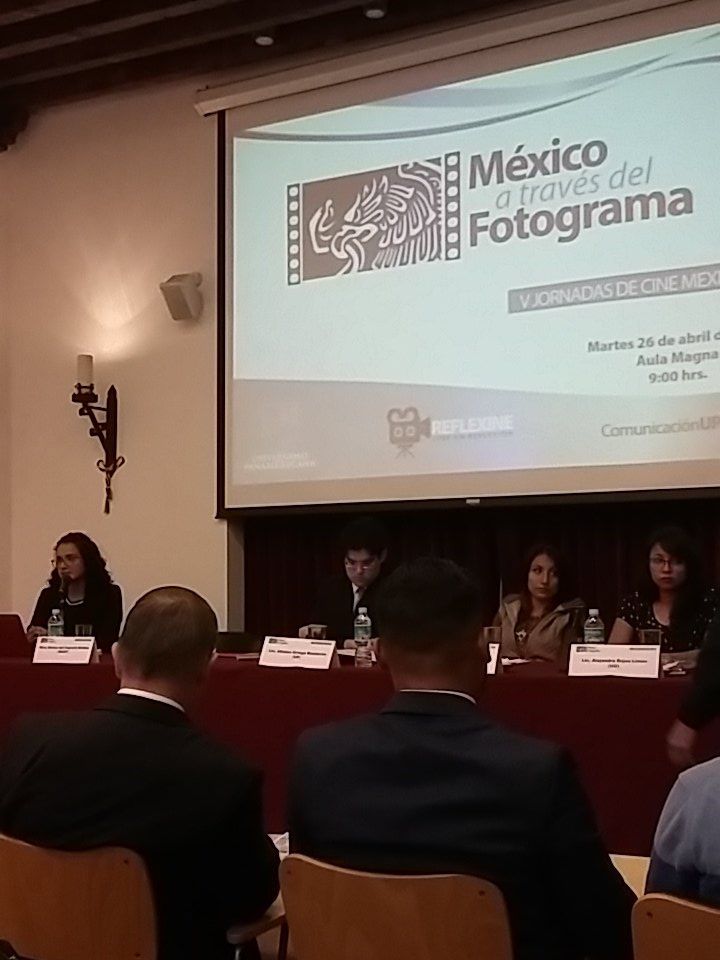 VJorCineMex's tweet photo. Primera mesa en la #VJornadadeCineMexiccano con María del Rosario García Chávez https://t.co/QszyPdsffQ