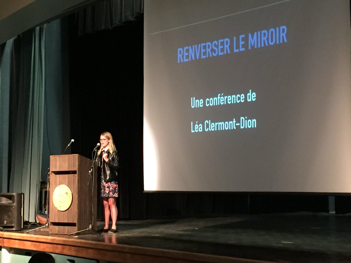 GenSabz's tweet photo. Conférence de Léa Clermont-Dion aujrdui à F-C pour les élections #rde2016 #BeautéFatale a changé ma perception!! https://t.co/x0hoit6p7X
