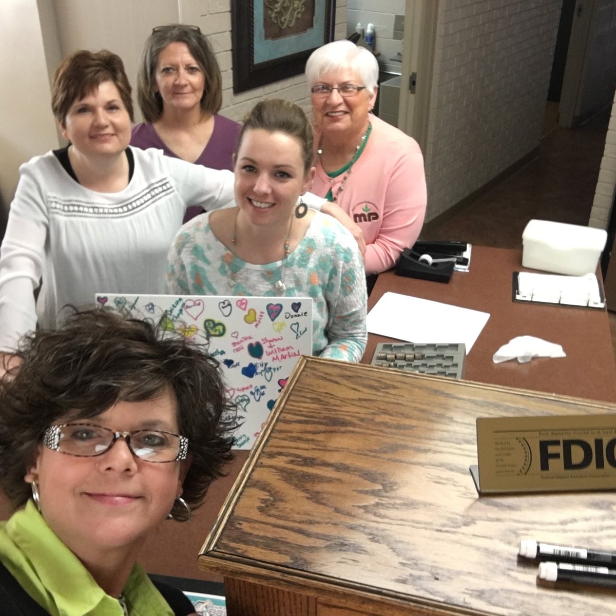 mpbank's tweet photo. The McCrory office hearts being a community bank. #CBmonth #goLocal #banklocally https://t.co/1I6yPXQIKe