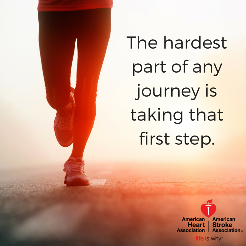 HeartCONN's tweet photo. It can be hard to start a fitness routine--but take that first step! Your heart is worth it! #HeartCT https://t.co/bolPaOhI8g