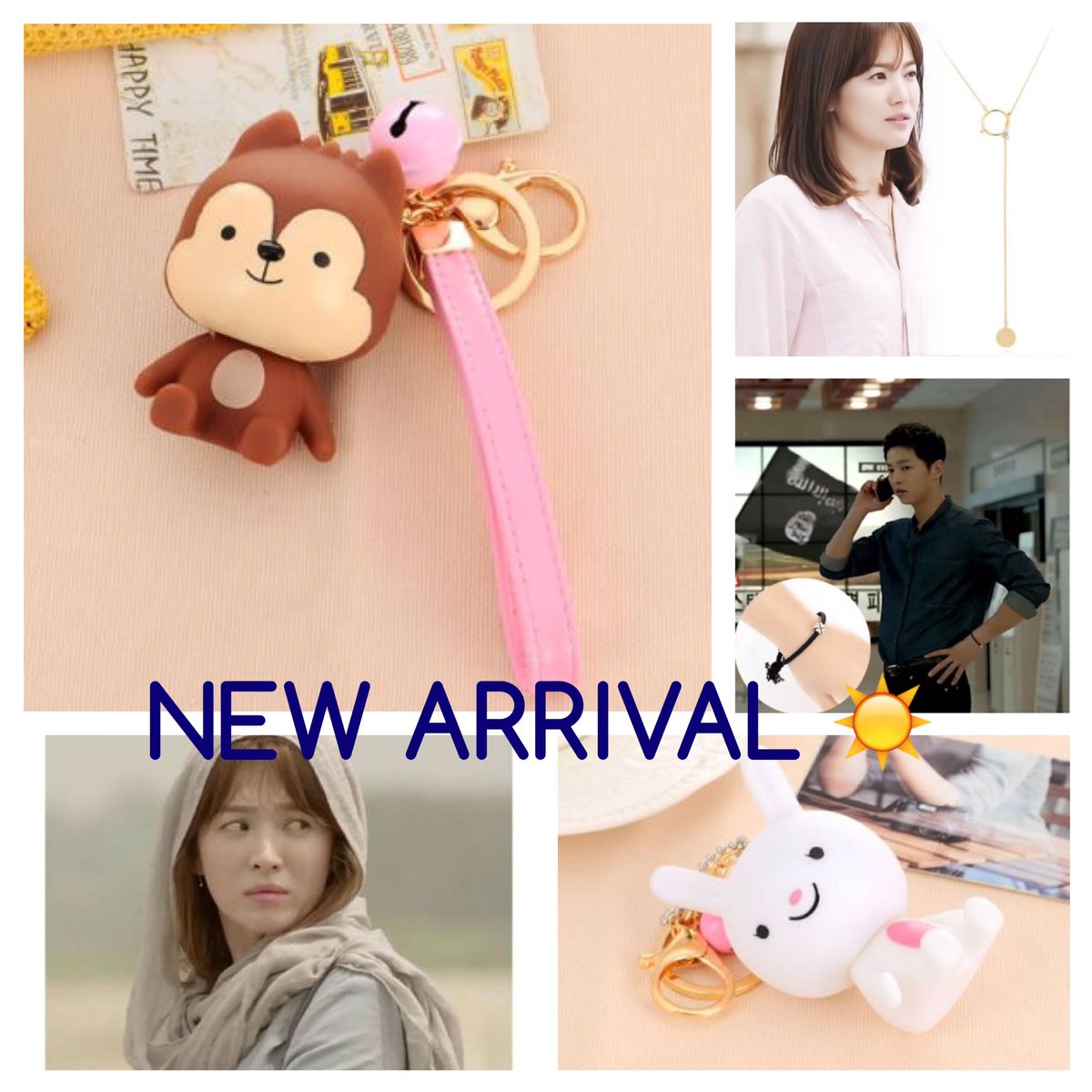 MooBooShop's tweet image. NEW ARRIVAL! Gantungan kunci (keychain) DOTS,kalung&amp;amp;syal Kang MoYeon (Song HyeKyo) &amp;amp; gelang Yoo ShiJin(song joongki)