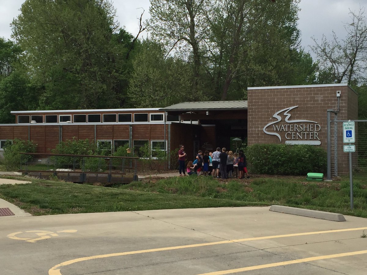 Spending our day at the Watershed Center! #WaterCycle #PollutionAwareness @LaurenFaughn @BrownRedman15 @sublett_kim