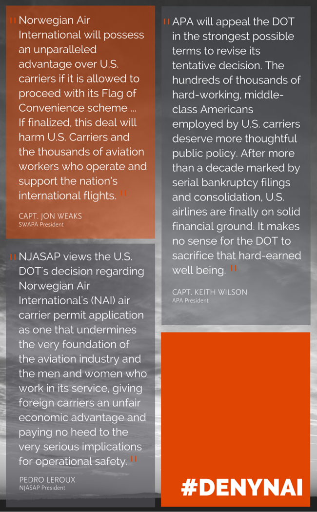 NJASAP's tweet image. PROTECT OUR SKIES: Tell Congress to #DenyNAI | bit.ly/23WNtNV