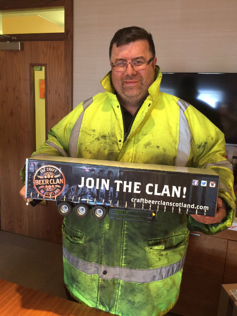 ClanBrewing's tweet photo. Clan driver Michael Reilly arrived at Clan HQ with a small project he has been working on! Now that's #craft https://t.co/zLtvOitn4v