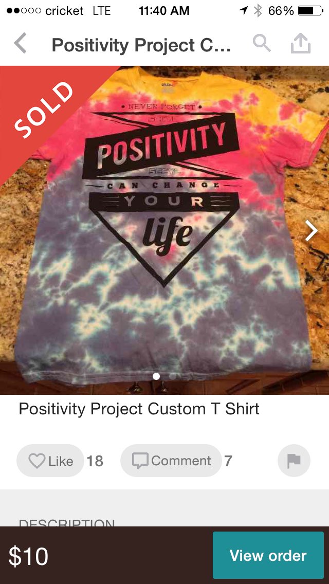 Shirts are flying off the press, come get your custom T and join the movement! #ThePositivityProject