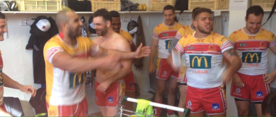 PalauXiii's tweet photo. Victoire en 1/8 #Elite1🇫🇷 En route pour les 1/4 ! #VIP @RUGBYDIVISION @FFRXIII https://t.co/xbhSMTNnoo
