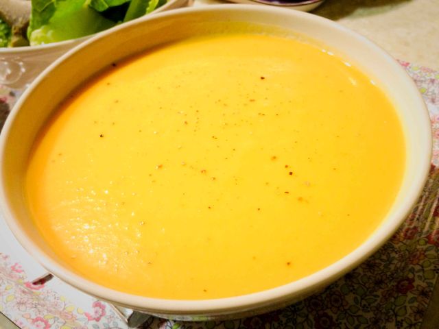 Crema verduras keto