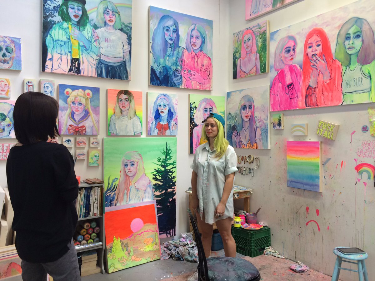 lexiquette's tweet photo. Sunday interview at Shanna Van Maurik's studio w/ photog Joanne Chung 💕 #lexiquette https://t.co/Z5axnjtP5f