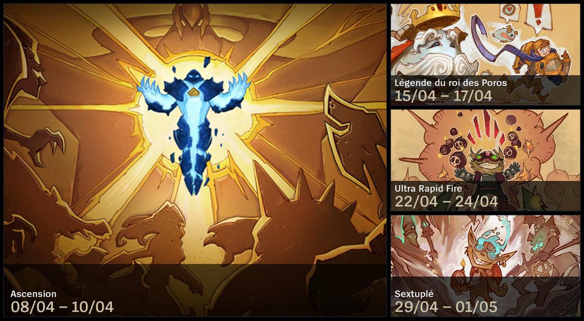 Profitez-en c'est le dernier jour pour le mode Ultra Rapid Fire ! Prochain mode à arriver: Sextuplé le 29/04 !
