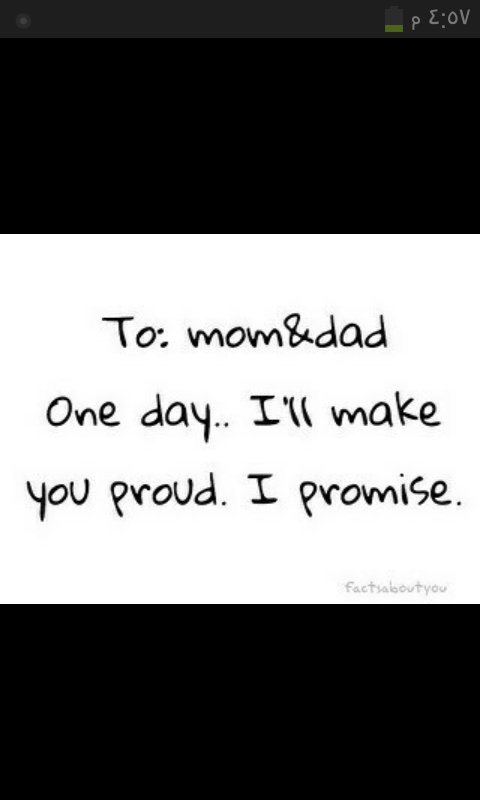 To :mom and dad