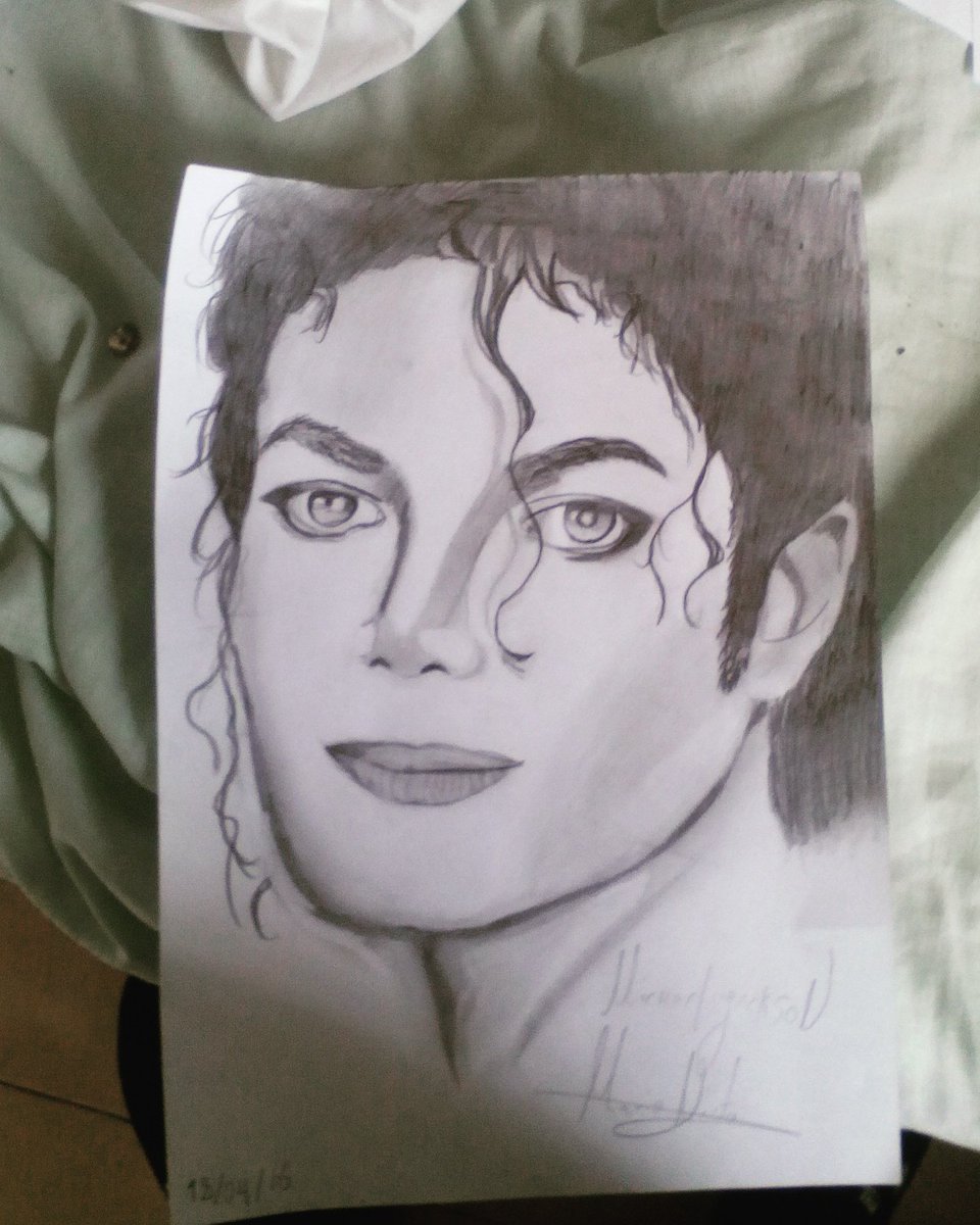 Dibujando a mi gran ídolo Michael Jackson