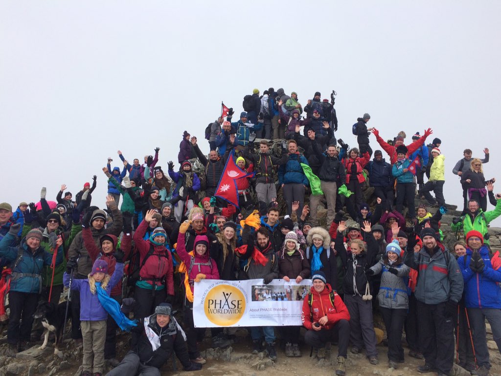 We only went and did it! #walk4nepal #snowdon
