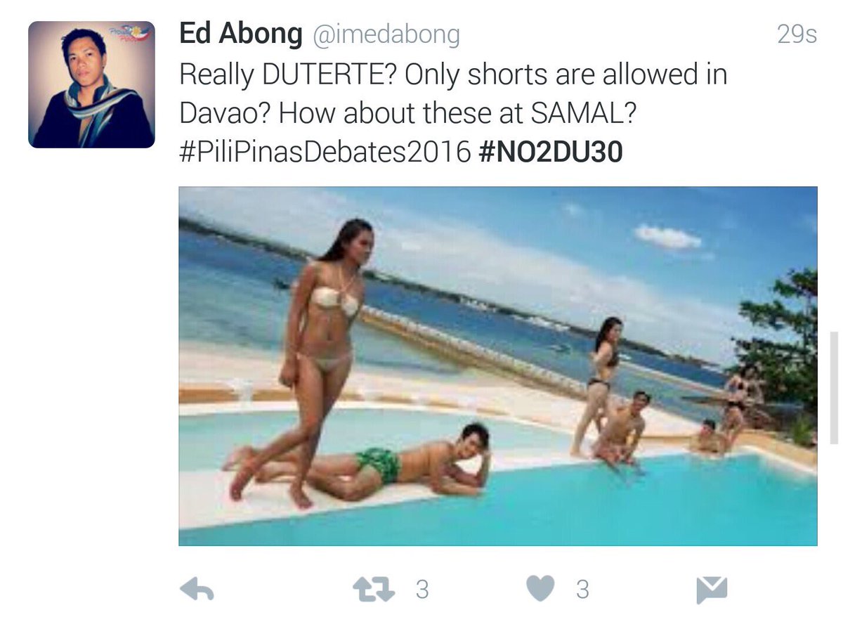 DoiFlordeliz's tweet photo. Ed Abong #EdAbong Samal Island is not part of Davao City! Fact check Please! #PiliPinasDebates2016 https://t.co/XXWilyZIZP