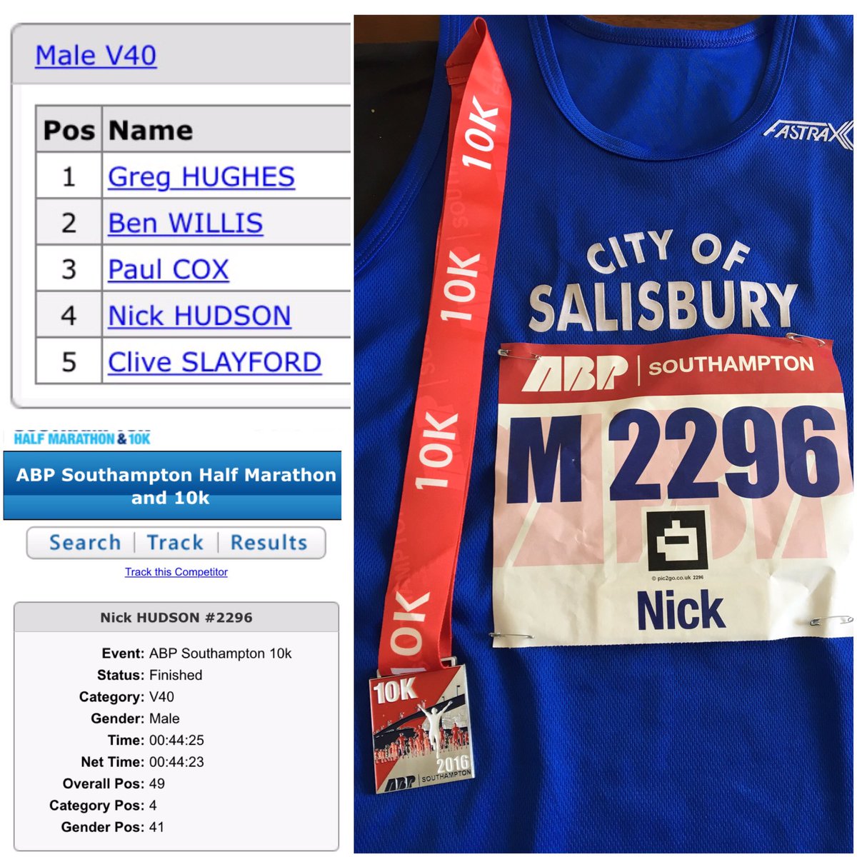 Enjoyable 10k this morning. Half next year!!