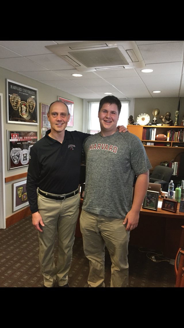ejwilson38's tweet photo. Excited to announce my commitment to further my academic and football careers at Harvard University! #GoCrimson https://t.co/txS0CqP1ms