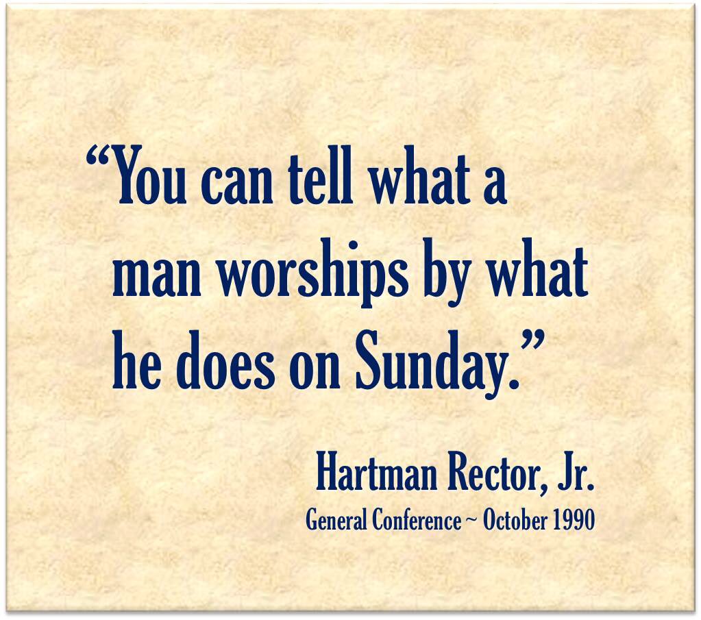 CGCCInstitute's tweet photo. You can tell what a man #worships by what he does on #Sunday. #HartmanRectorJr #Sabbath #HisDay #worship https://t.co/fFWe2KOQhi