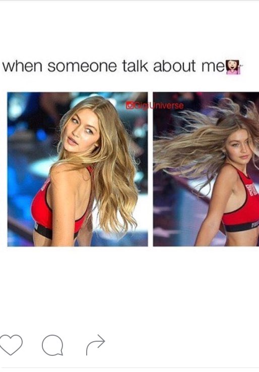 Hahaha 😂#happy#birthday#gigi 👑❤️ <a href="/GiGiHadid/">໊</a>