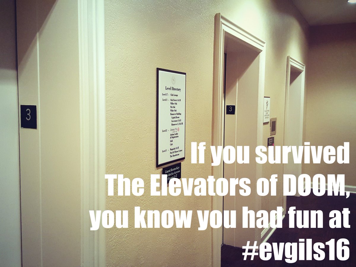 The <a href="/EvergreenILS/">Evergreen ILS</a> Conference was amazing, as always.  (Even with those elevators.) See you next year! #evgils16