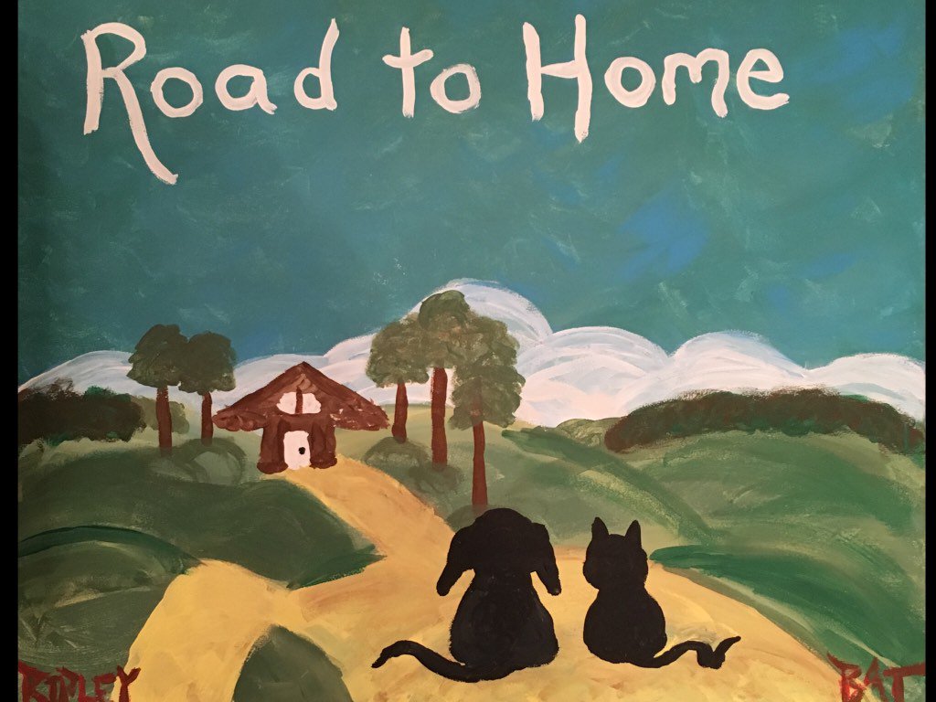 OrphanAnniesPit's tweet photo. Great fundraiser @road2homerescue Painting dedicated 2 Ripley @Pets_4_Luv  #AdoptRipley #RipleyforPresident ❤️🐾🐾❤️ https://t.co/b4Hgc730Fl