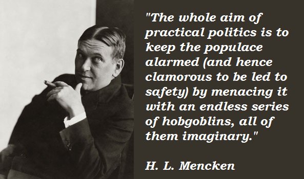 Image result for mencken hobgoblin