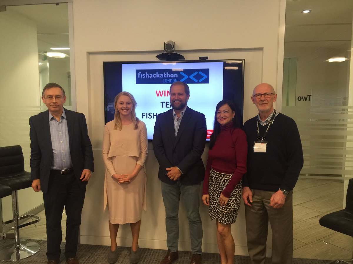 coderinheels's tweet image. Our work is done!  #Fishackathon London judges. #codeforfish