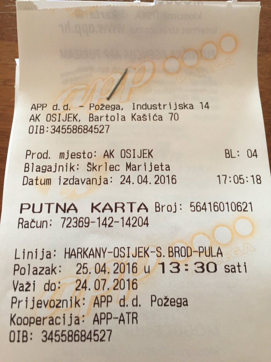 bus ticket purchased #RoadToDevParadise