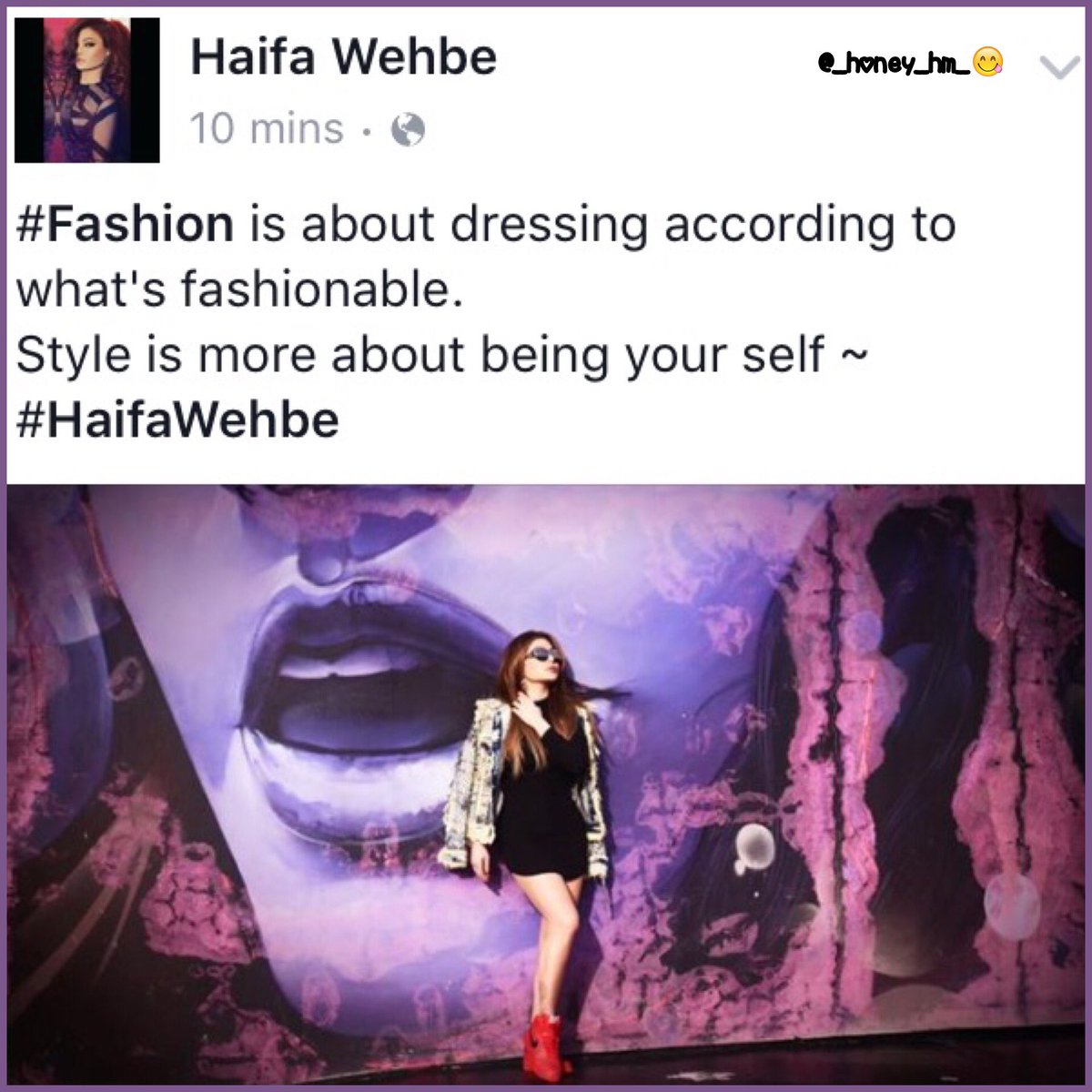 _honey_hm_'s tweet photo. ุฌู
ุงุงุงููุง ๐๐ป๐
@HaifaWehbe โฅ๏ธ
#HaifaWehbe #Foufi #ูููุงุก_ููุจู ๐ https://t.co/psXAQyIupy