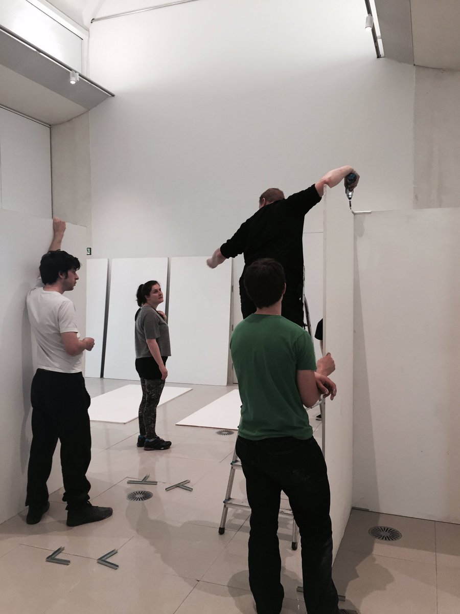 ArtsCultureSHSU's tweet photo. Had a great day building &amp; hanging the Platform16 Exhibition @MuseumSheffield Millennium Gallery #HallamCatalyst https://t.co/UCHoMxquPJ