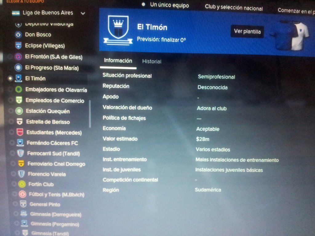 TimonFutbol's tweet image. Ahora podes dirigir al #TimonFC en el #Fm2016. El que llegue a Primera se gana la camiseta 😃