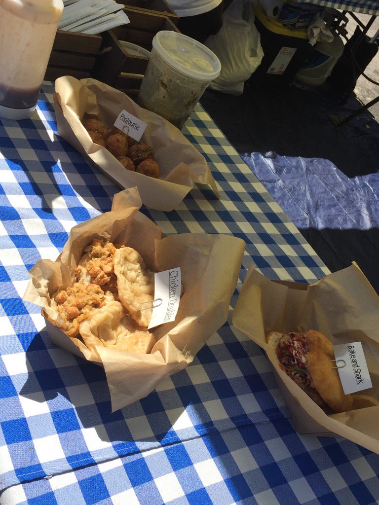 Mrs_Tee_'s tweet photo. Omg the Bake and Shark is so good @smorgasburg inside @prospect_park #IslandTingz https://t.co/ECH7RsMncr