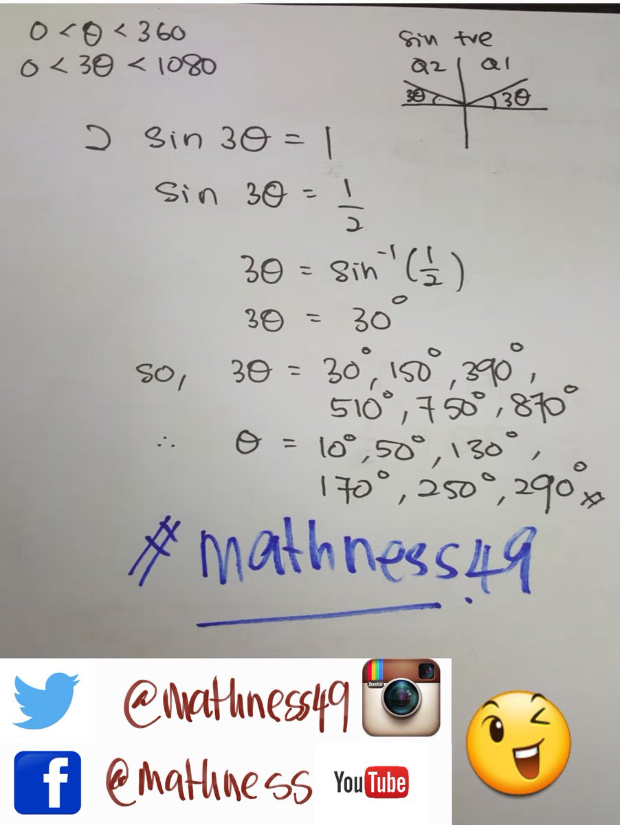 mathness49's tweet image. F5: TRIGO FUNCTION

✔soalan snap xpenuh, jd #mathness assume domain 0&amp;lt;@&amp;lt;360

🙋
@ainfa88 @SPM2K16 @NurArsyalia
