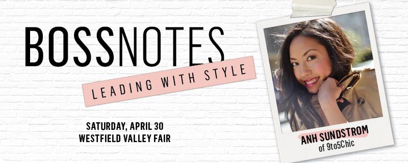 Style tips for any job from @9to5Chic at our #BossNotes panel discussion @westfieldvf. Visit bit.ly/1UaVrQG